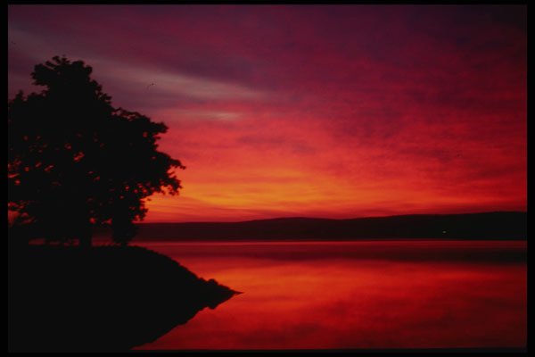 604014 A Sunrise Over The Annapolis River, Nova Scotia, Canada A4 Photo Print