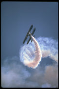 604017 Airplane Stunt A4 Photo Print