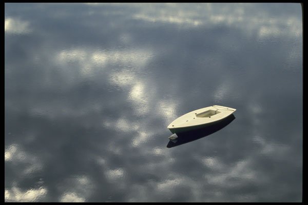 604028 Sailboat On Cloud A4 Photo Print