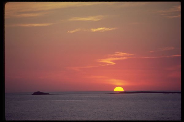 604053 Sunset Over Pacific Ocean, California A4 Photo Print
