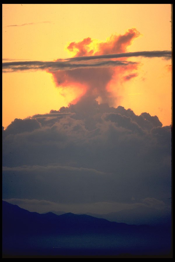 604056 Storm Clouds At Sunset A4 Photo Print
