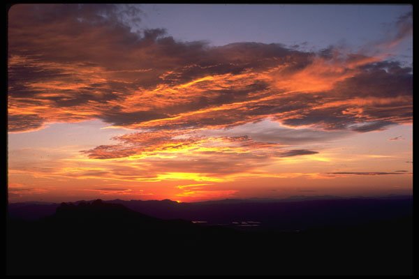 604062 Mohave Desert Sunset, Arizona Nevada Border A4 Photo Print