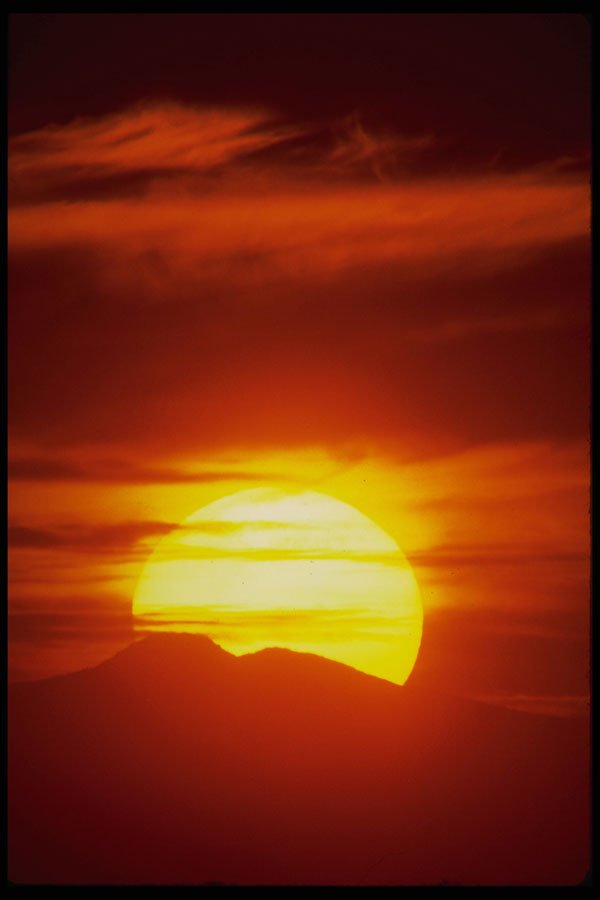 604063 Sunset Over Sonoran Desert, West Of Phoenix, Arizona A4 Photo Print