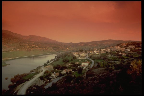 604069 Yermasoyia Dam, Cyprus A4 Photo Print