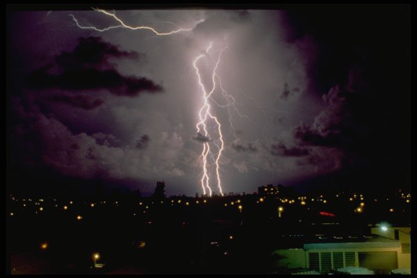 604070 Fire In The Sky A4 Photo Print