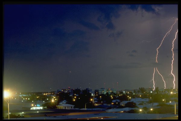 604072 Summertime Lightning Bolt A4 Photo Print