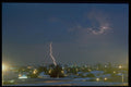 604074 Negative Charge Lightning Bolt A4 Photo Print