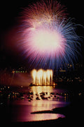 604084 Vancouver Fireworks, British Columbia, Canada A4 Photo Print