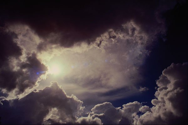 604093 Rain Clouds Over Los Angeles, California A4 Photo Print