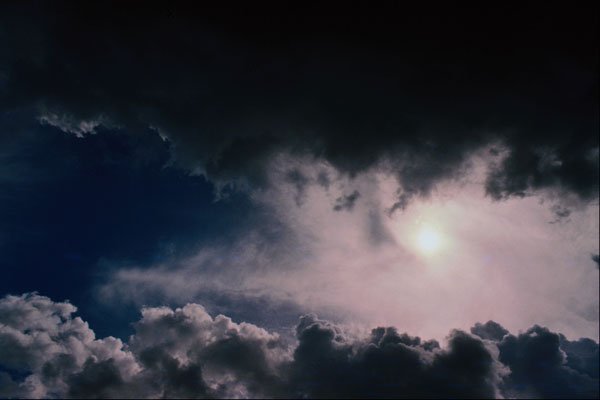 604094 Rain Clouds Over Los Angeles, California A4 Photo Print