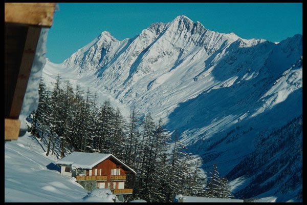 605000 Lotschental In Winter, Switzerland A4 Photo Print