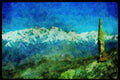 605005 View North Across The Kali Gandaki, Himalayas, Nepal A4 Limited Edition Watercolour Print
