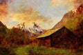605016 Hjelledalen Valley, Norway A4 Limited Edition Watercolour Print