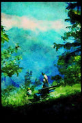 605018 Murren, Switzerland A4 Limited Edition Watercolour Print
