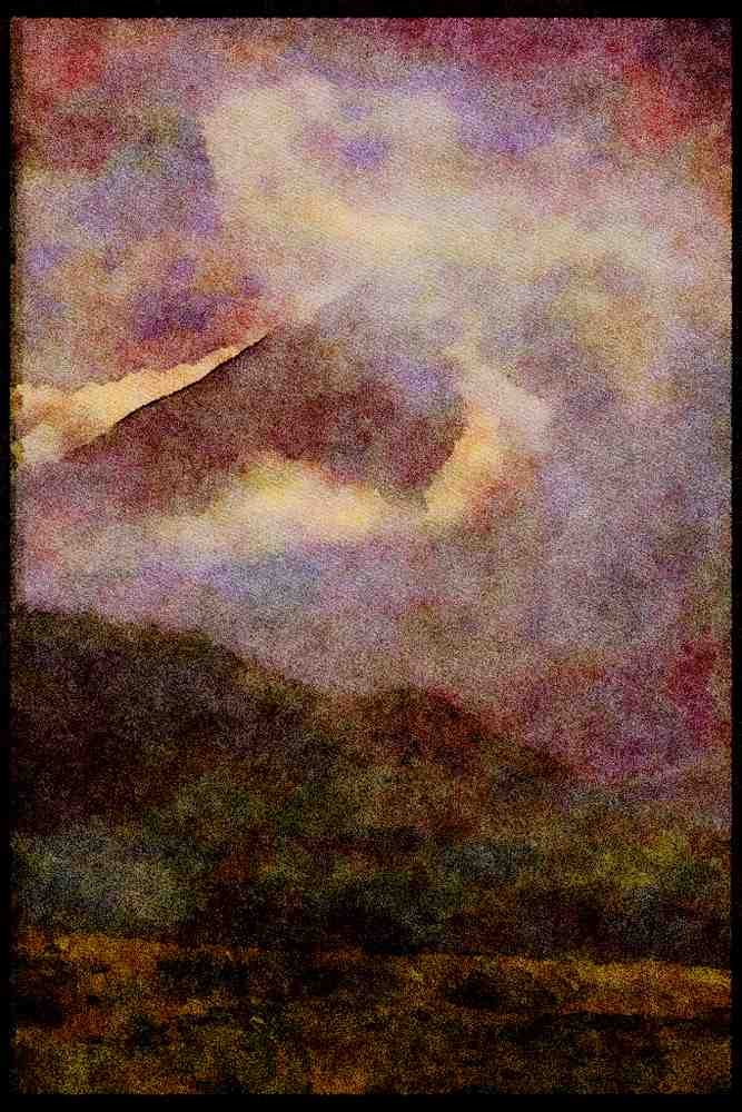 605020 Arenal Volcano, Costa Rica A4 Limited Edition Watercolour Print