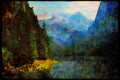 605025 Gosausee, Lake Gosau, Austria A4 Limited Edition Watercolour Print
