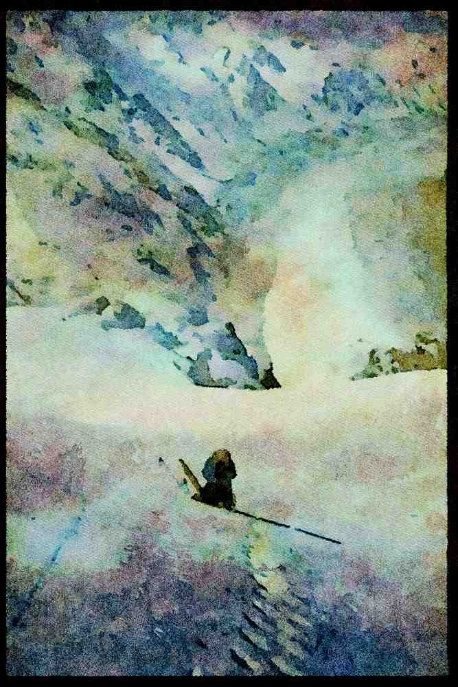 605037 Butterfly Plateau, Himalayas A4 Limited Edition Watercolour Print