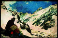 605041 Under South Saddle Of Noshaq, Afghanistan A4 Limited Edition Watercolour Print