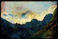 605043 Annapurna Range From Naur Valley, Himalayas A4 Limited Edition Watercolour Print