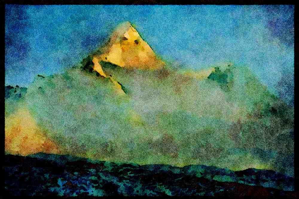 605046 Ama Dablang, Himalayas A4 Limited Edition Watercolour Print