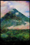 605050 Mayon Volcano Near Legaspi, Philippines A4 Limited Edition Watercolour Print