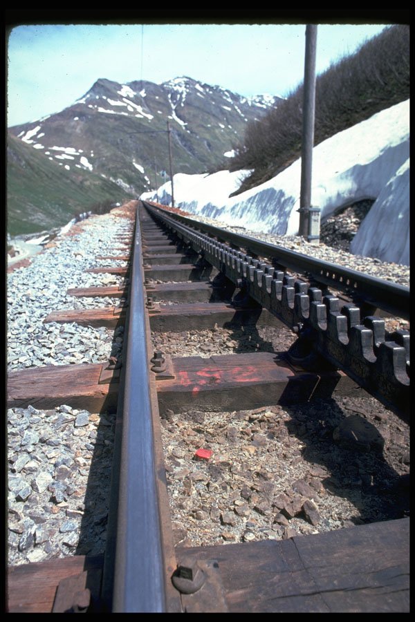 605055 General View Of Railroad, Furka Pass, Switzerland A4 Photo Print