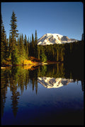 605056 Reflection Lake, Mount Rainier National Park, Washington A4 Photo Print