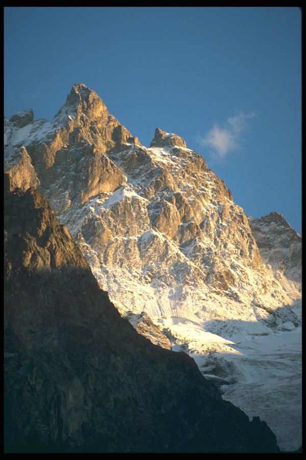 605061 Meije Peak In Lake Afternoon, France A4 Photo Print