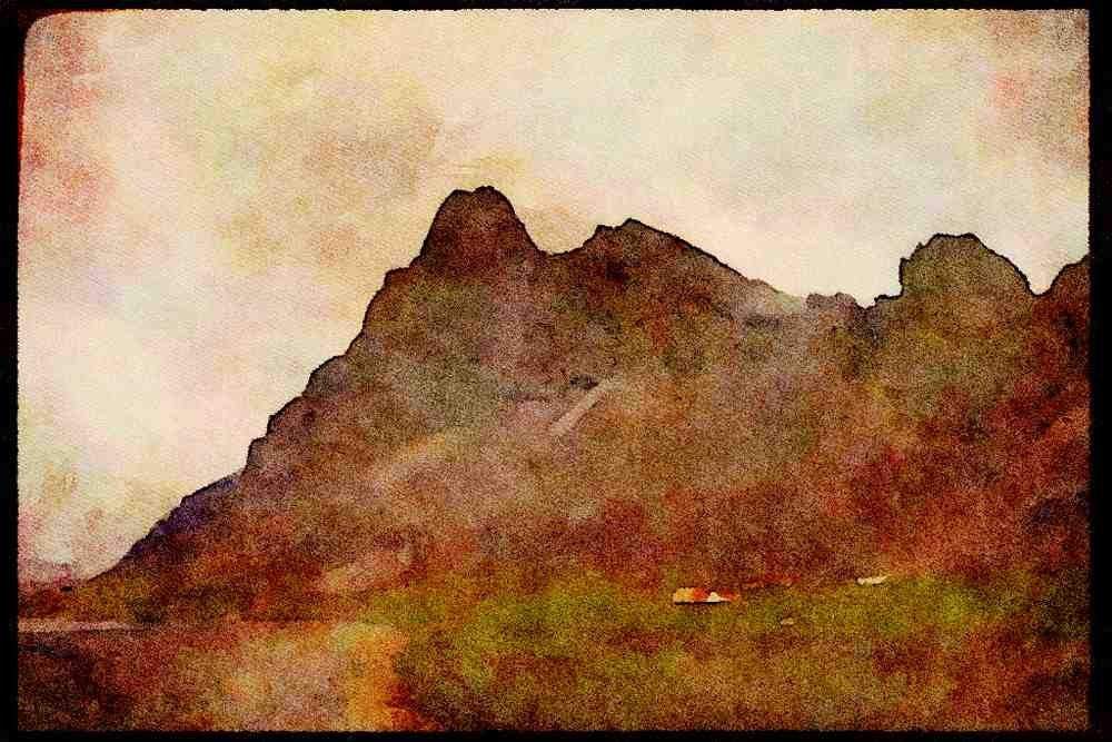 605067 Hvalnes, The Huge Rock And The Lake, Iceland A4 Limited Edition Watercolour Print