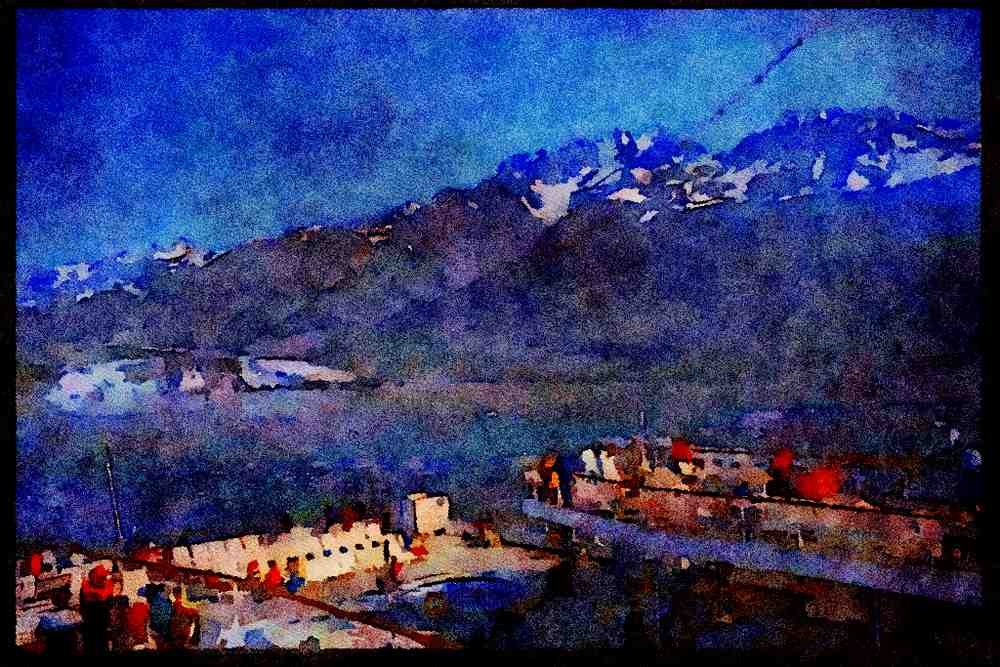 605075 Glacier Bay, Alaska A4 Limited Edition Watercolour Print