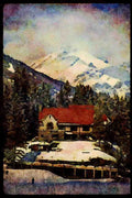 605077 Banff National Park, Alberta, Canada A4 Limited Edition Watercolour Print