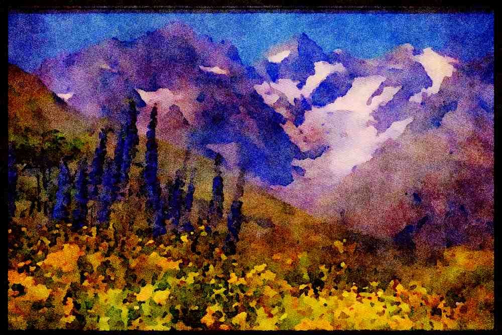 605082 Briancon, France A4 Limited Edition Watercolour Print