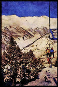 605085 View To Soldue, Andorra, Spain A4 Limited Edition Watercolour Print