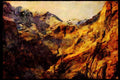 605087 Ice Box Canyon, Red Rock Canyon A4 Limited Edition Watercolour Print