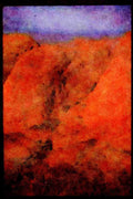 605088 Olga's Mountain From Above, Australia A4 Limited Edition Watercolour Print
