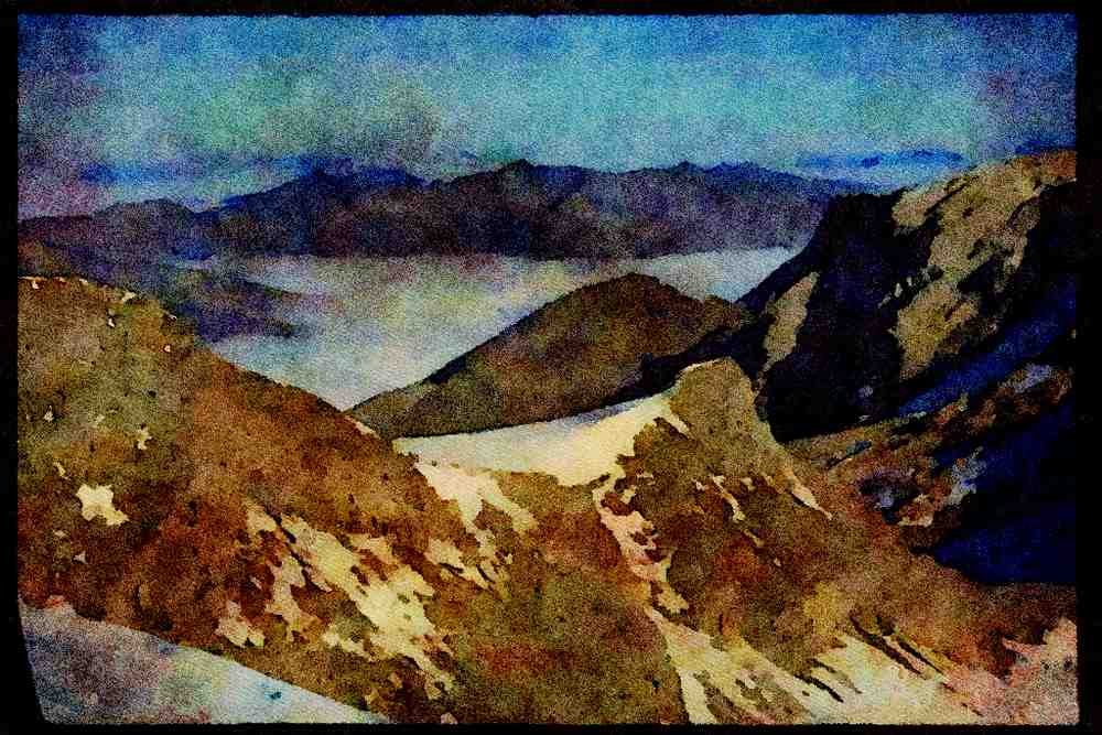 605089 Hinterux, Austria A4 Limited Edition Watercolour Print