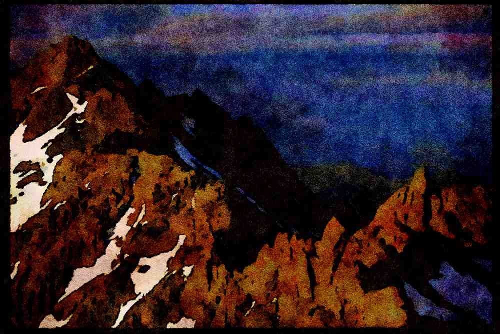 605092 View Of Mount Washington A4 Limited Edition Watercolour Print