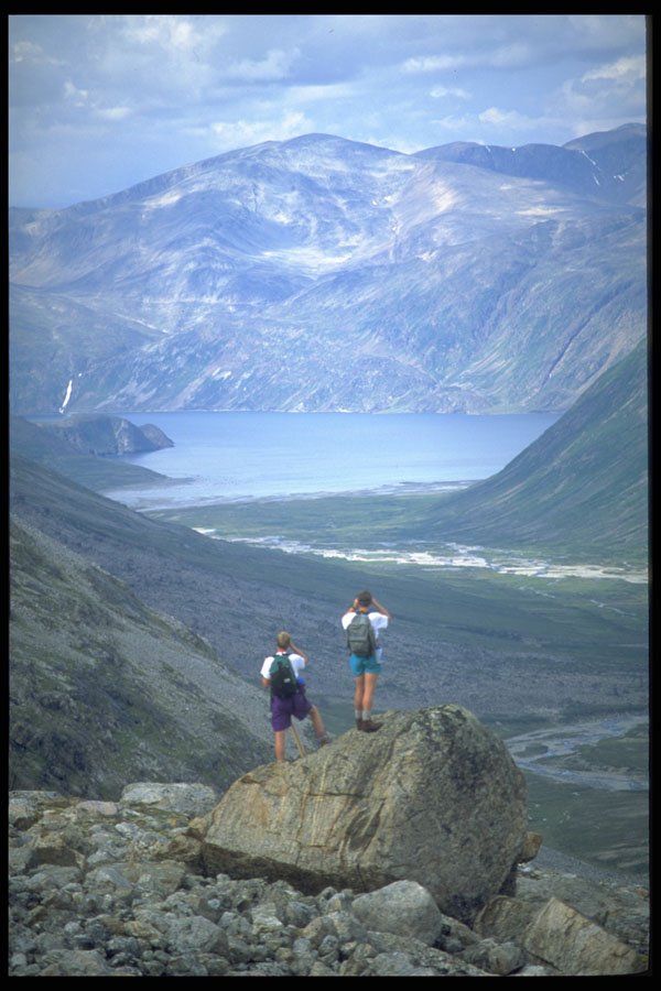 605099 Hikers, Labrador, Canada A4 Photo Print