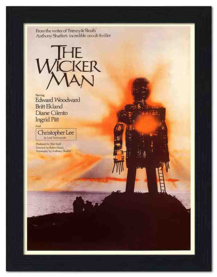 606 wicker man movie poster 1973 2 Vintage Advert A4 Photo Print