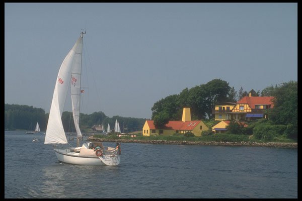 606001 Sailing, Denmark A4 Photo Print