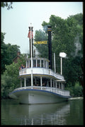 606020 Steam powered Riverboat A4 Photo Print