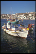 606027 Harbor View, Mykonos, Greece A4 Photo Print