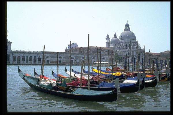 606030 Gondolas In The Grand Canal, Venice, Italy A4 Photo Print