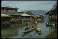 606031 Boat Merchants, Inle Lake, Burma A4 Photo Print