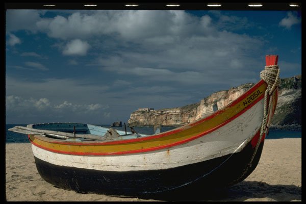 606043 Fishing Boat, Nazur, Portugal A4 Photo Print