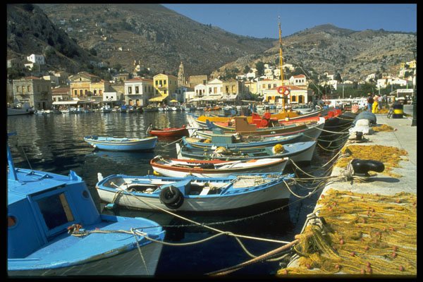 606054 Symi, Greece A4 Photo Print