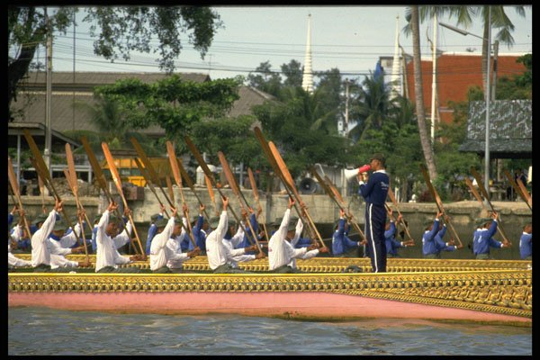 606055 The Royal Boats, Bangkok, Thailand A4 Photo Print