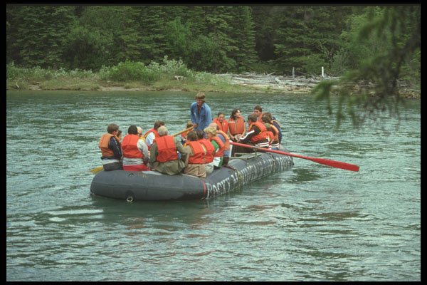 606056 Rafting, Banff, Alberta, Canada A4 Photo Print
