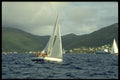 606057 Sloop Render, Full Sail, British Virgin Islands A4 Photo Print