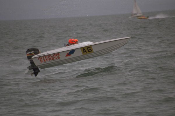 606097 Powerboat Racing A4 Photo Print